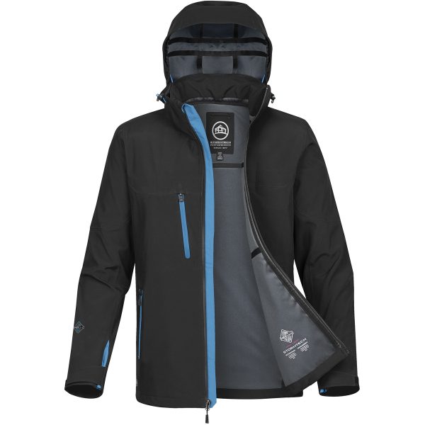 MENS PATROL SOFTSHELL BLACK/ELECT.BLUE-2XL