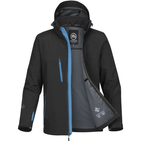 MENS PATROL SOFTSHELL BLACK/ELECT.BLUE-2XL