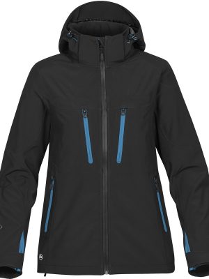 WOMANS PATROL SOFTSHELL BLACK/ELECT.BLUE-2XL
