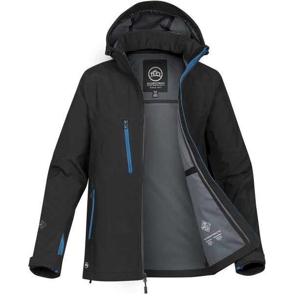 WOMANS PATROL SOFTSHELL BLACK/ELECT.BLUE-2XL