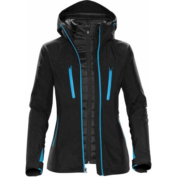 WOMENS MATRIX SYSTEM JACKET BLACK/ELECTRIC BLU-2XL