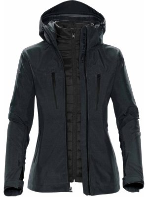 WOMENS MATRIX SYSTEM JACKET CHARCOAL TWILL/BLK-XL