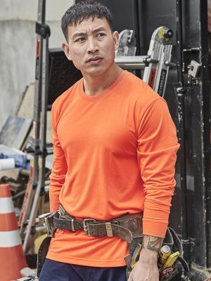 Mens Hi Vis Long Sleeve Tee