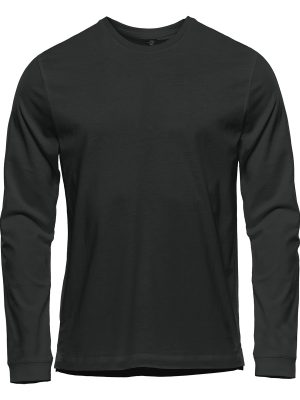 MENS EQUINOX L/S TEE BLACK-2XS