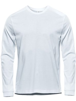 MENS EQUINOX L/S TEE WHITE-2XS