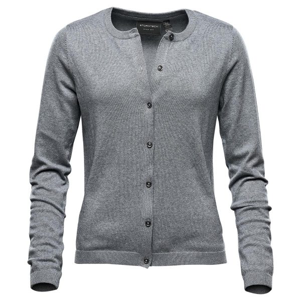 WOMEN'S AVONDALE CARDIGAN GREY HEATHER-2XS