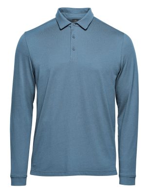 MENS NEVADA L/S MICRO PIQUE POLO