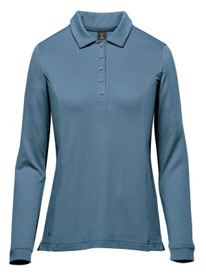WOMENS NEVADA L/S MICRO PIQUE POLO