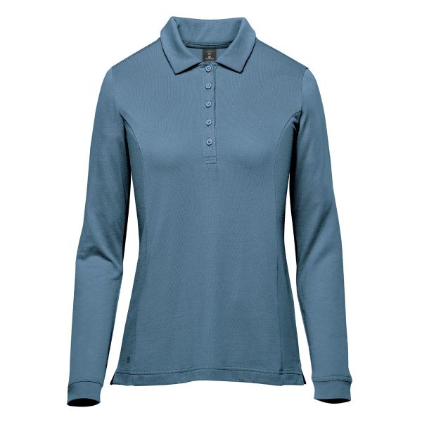 WOMENS NEVADA L/S MICRO PIQUE POLO