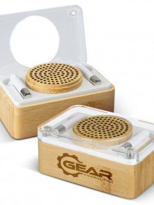 Bamboo Wireless Speaker & Earbud Set