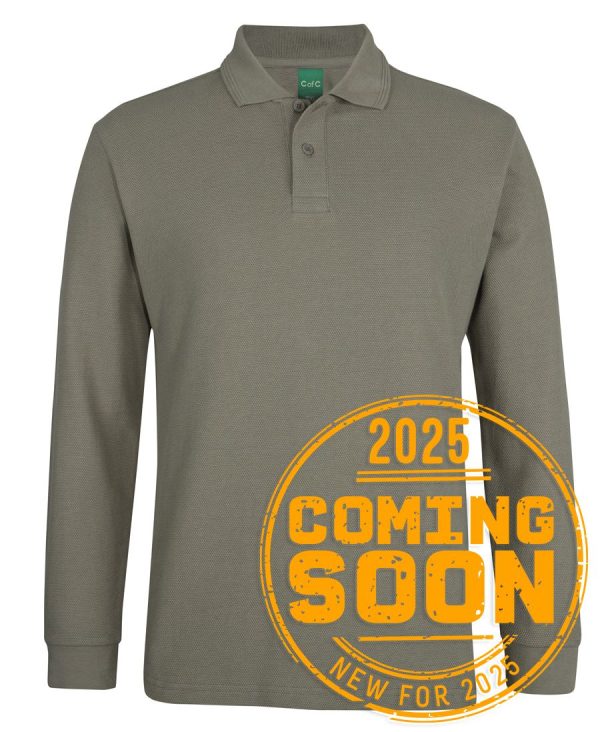 C of C L/S 320G POPCORN COTTON POLO