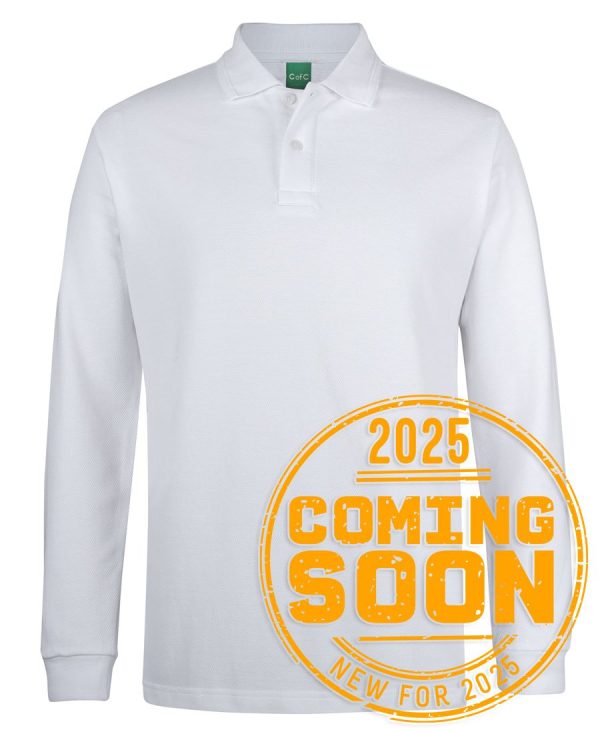 C of C L/S 320G POPCORN COTTON POLO