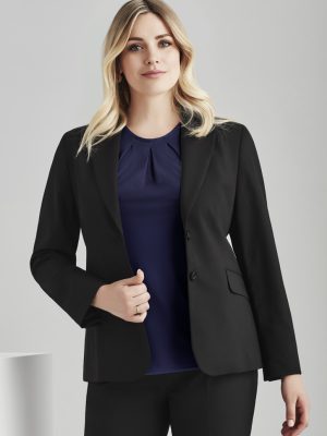 Womens Comfort Wool Stretch Longline Jacket