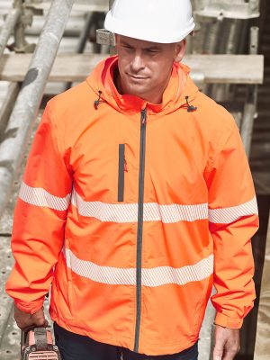 Unisex Super Light Segmented Tape Packable Rain Ja